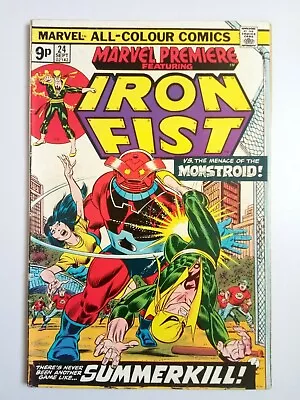 Buy Marvel Premiere Iron Fist #24, FN-, Chris Claremont, Monstroid, 1975, Marvel. • 7.95£