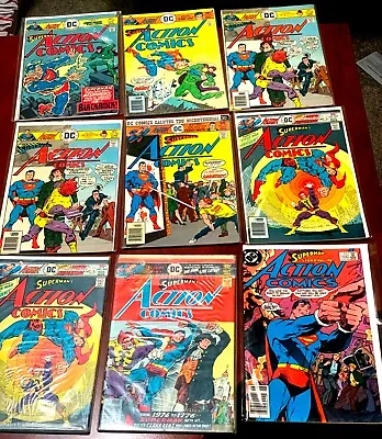 Buy (9) Superman Action Comics, Issues 458-459-460-461-(2)462-463-556 Bagged.Boarded • 15.57£