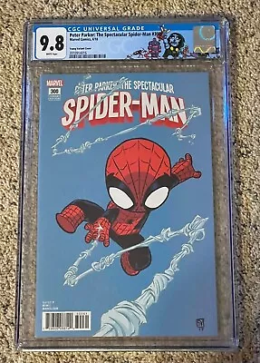 Buy Peter Parker: The Spectacular Spider-Man #300 CGC 9.8 Skottie Young Variant Cove • 141.92£