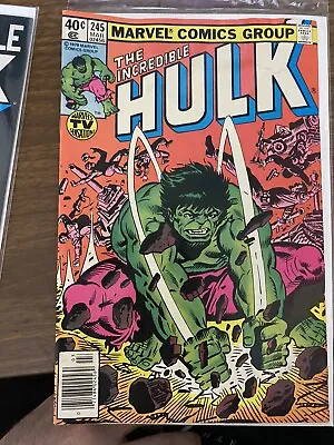 Buy VF- Incredible Hulk #245  Newsstand Edition (Marvel Comics 1980) • 4.76£