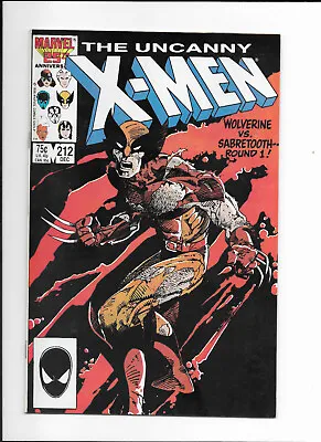Buy Marvel (1986) The Uncanny X-Men #212 In FINE Condition Wolverine Vs Sabertooth • 12.11£
