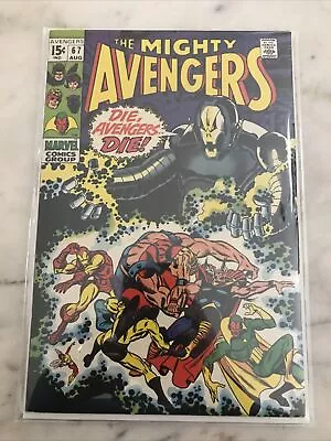 Buy The Mighty Avengers #67 - 1st Cover Ultron 🔑We Stand At Armageddon! VF+NM-1969 • 108.58£