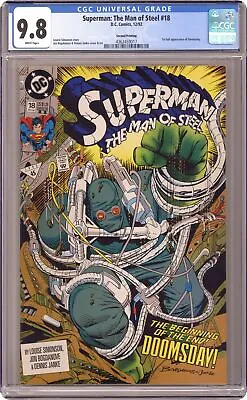 Buy Superman The Man Of Steel #18REP.2ND CGC 9.8 1992 4362459017 • 114.59£