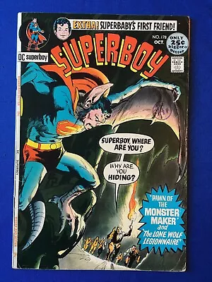 Buy Superboy #178 FN+ (6.5) DC ( Vol 1 1971) Legion Super Heroes, Adams Cover (2) • 15£