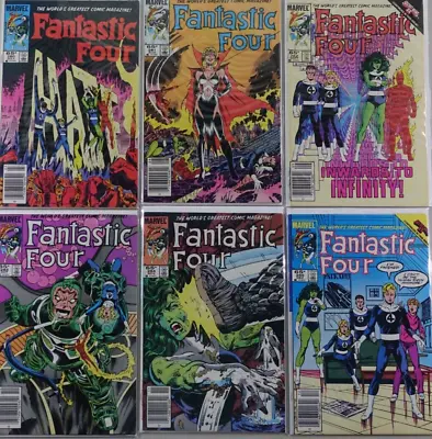 Buy Fantastic Four Comic Lot Of 6 Comic Books #s 280 281 282 283 284 285 • 16.04£