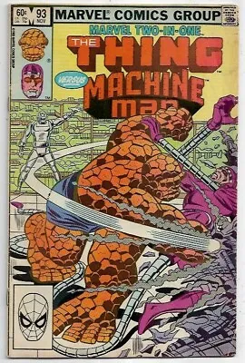 Buy Marvel Two-in-One #93 The Thing Versus Machine Man VG/FN (1983) Marvel Comics • 4£