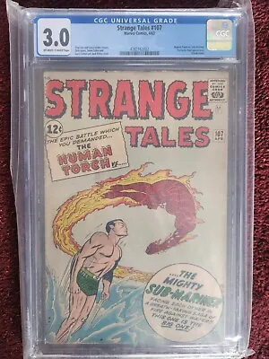 Buy Strange Tales #107 (1963, Marvel Comics), CGC 3.0: Torch Battles Sub‐Mariner • 220.74£