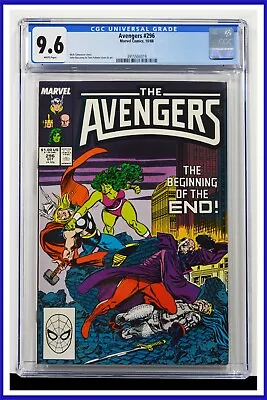 Buy Avengers #296 CGC Graded 9.6 Marvel October 1988 White Pages Comic Book. • 71.70£
