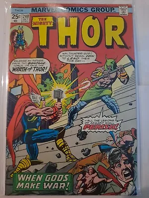 Buy Thor #240 (1975) 1st App. Seth And Mimir VG/FN 5.0 • 9.65£