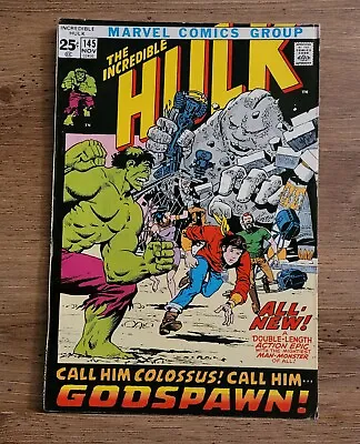 Buy The Incredible Hulk #145 Godspawn 1971 - Marvel Comics Group Incredible Hulk • 14.21£
