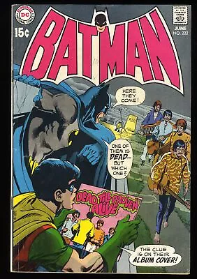 Buy Batman #222 FN- 5.5 Beatles Cover! Neal Adams Art!! DC Comics 1970 • 139.94£