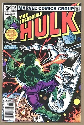 Buy Incredible Hulk 250 VF Sal Buscema! SILVER SURFER! 52 Pg Giant! 1980 Marvel V416 • 24.45£