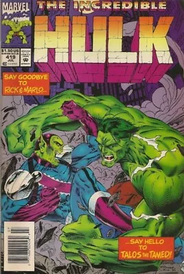 Buy Incredible Hulk, The #419 (Newsstand) VG; Marvel | Low Grade - Peter David - We • 3£
