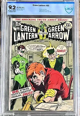 Buy GREEN LANTERN 85 Neal Adams Art Cover 1971 Famous Anti-Drug Issue 9.2 • 275.95£
