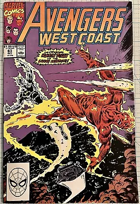 Buy Avengers West Coast #63 NM 1st Appearance Living Lightning Marvel Comics 1990 • 8.03£