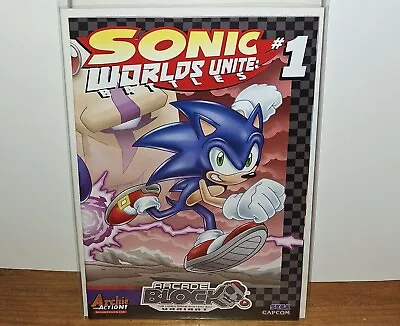 Buy Sonic The Hedgehog: Worlds Unite Battles #1 Exclusive Variant Archie Sega Capcom • 6.99£