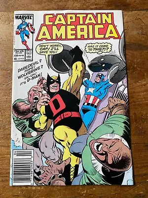 Buy Captain America #328 Marvel Comics 1987 1st Appearance & Origin Of D-Man D • 17.47£