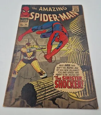 Buy The Amazing Spider-man #46 - 1st Appearance Of The Shocker - Marvel Comics 1966 • 37£