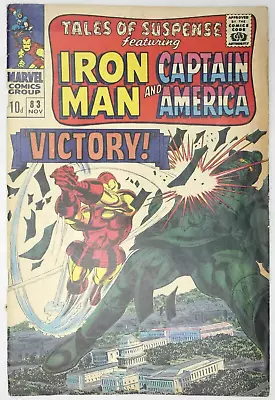 Buy Tales Of Suspense #83 Captain America Iron Man Marvel Comics (1966) • 11.95£