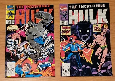 Buy Incredible Hulk #370-371 Defenders Reunion Dr Strange And Namor (Marvel, 1990) • 9.49£