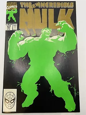 Buy INCREDIBLE HULK #377 2nd Print Gold SIGNED Bob McKleod Marvel Comics 1991 VF/NM • 14.95£