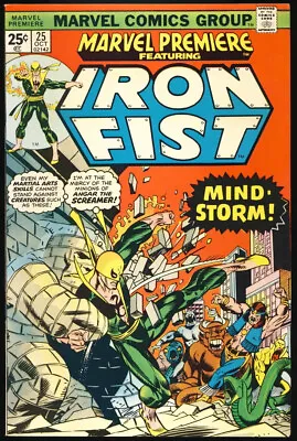 Buy MARVEL PREMIERE #25 1975 VF- 1ST JOHN BYRNE On IRON FIST Marvel Comics • 19.76£