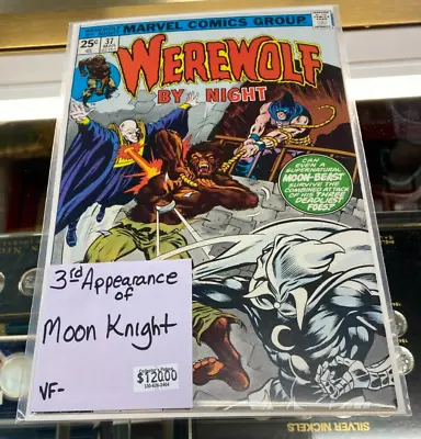 Buy Werewolf By Night #37 3rd Appearance Of Moon Knight VF- / VF • 64.12£