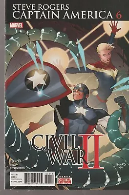 Buy Marvel Comics Steve Rogers Captain America #6 (2016) 1st Print Vf+ • 2.25£