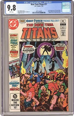 Buy New Teen Titans #21D CGC 9.8 1982 4221236003 • 65.14£