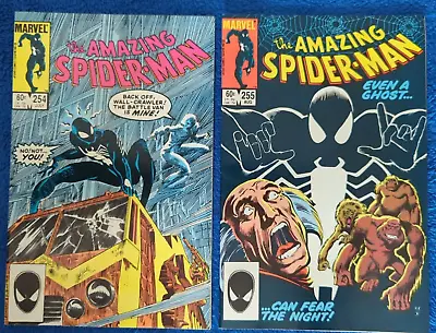 Buy Amazing Spider-man #254 & 255. 1984 Marvel. Early Black Costume! 9.4 Near Mint!! • 17.03£
