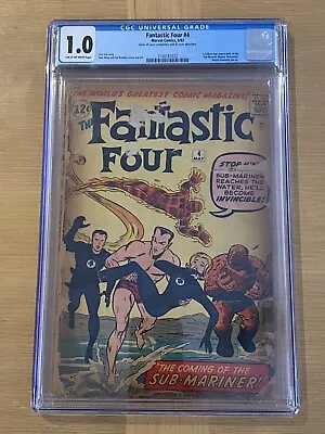 Buy Fantastic Four #4 CGC 1.0 1st Silver Age Sub-Mariner • 472.98£