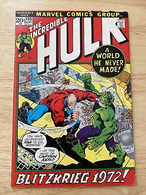 Buy Incredible Hulk #155, 1st Appeapeance Of Shaper Of Worlds • 78.74£