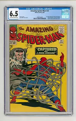 Buy Amazing Spider-Man #25 CGC 6.5 FN+ First Mary Jane Watson • 535£