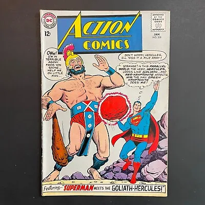 Buy Action Comics 308 Superman Supergirl Silver Age DC 1964 Curt Swan Cover Comic • 23.67£