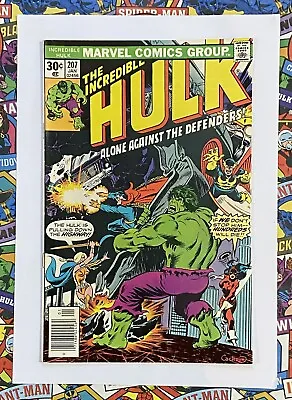 Buy Incredible Hulk #207 - Jan 1977 - Defenders Appearance! - Fn+ (6.5) Cents Copy • 9.74£