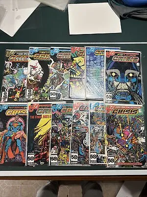 Buy Crisis On Infinite Earths #1-12 Complete Set DC Comics 1985 - VF/NM To NM- • 78.87£