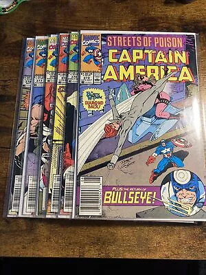 Buy Captain America Streets Of Poison Lot #373-378, Marvel (1990), Bagged & Boarded • 27.60£