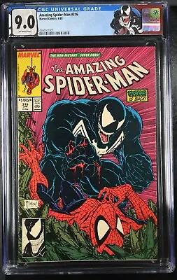 Buy Amazing Spider-Man #316 CGC 9.0 1st Venom Cover Looks Great! Custom Label! • 160.85£