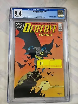 Buy Detective Comics 583 CGC 9.4 1st Scarface And Ventriloquist Classic Cover DC • 139.31£