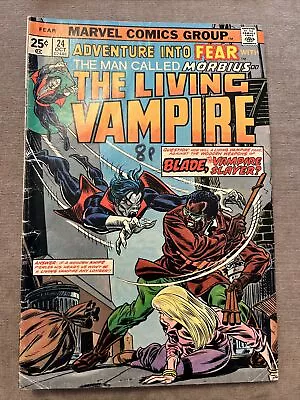 Buy Adventure Into Fear  Morbius The Living Vampire Cent Copy #24 Blades 2nd App FN • 11.50£