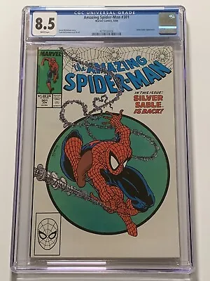 Buy Amazing Spider-Man #301 (1989) CGC 8.5 White Classic Todd McFarlane Cover/Art • 70.35£