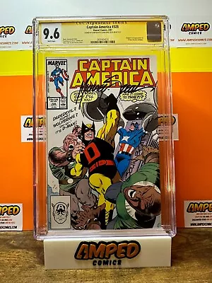 Buy Captain America #328 Dual Sign Beatty/zeck Cgc 9.6 *key* 1st App Dman & Bludgeon • 150.13£