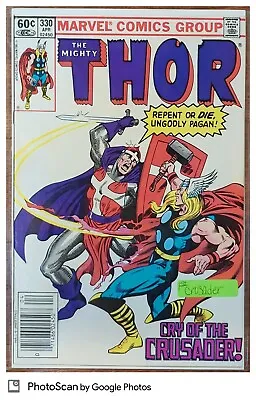 Buy The  Mighty Thor #330 Marvel Cry Of The Crusader 1st Appearance Crusader Marvel • 11.07£