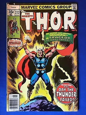 Buy Thor #272 (1978) Roy Thomas Scripts Begin; Newsstand Edition; Marvel Comics; FN+ • 8.75£