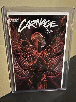 Buy Carnage #6 🔥2022 Memphis Comic Con VIRGIN Variant🔥SIGNED Kyle HOTZ🔥NM • 39.97£