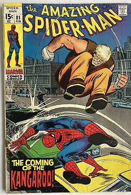 Buy Amazing Spider-man #81 February 1969 -coming Of The Kangaroo Cents Book 🇺🇸 • 49.99£