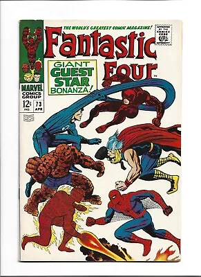 Buy Fantastic Four #73 (Apr. 1968, Marvel) VF (8.0) Spider=Man/Daredevil App.!!!!!!! • 67.20£