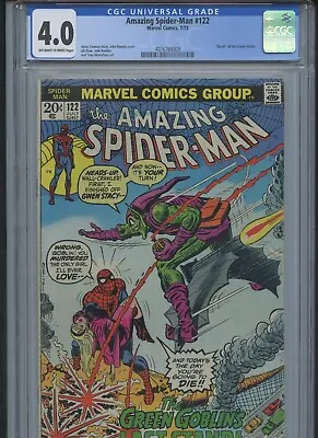 Buy Amazing Spider-Man Vol 1 #122 1973 CGC 4.0 • 151.91£