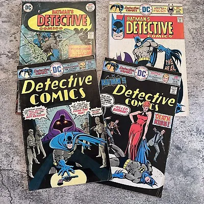 Buy Detective Comics Batman 452, 456, 458, 465 Comic Book Lot #5 • 24.02£