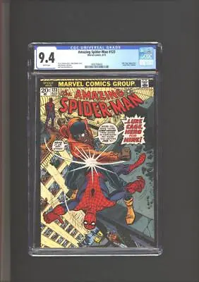 Buy Amazing Spider-Man #123 CGC 9.4 Luke Cage App. Gwen Stacy's Funeral 1973 • 319.80£